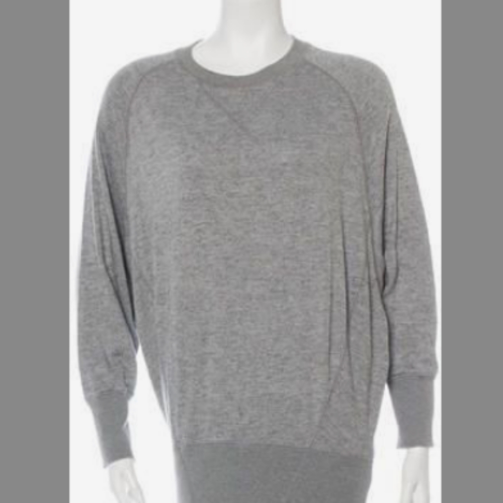 By Malene Birger Raglan Sleeve Batwing French Terry Sweatshirt